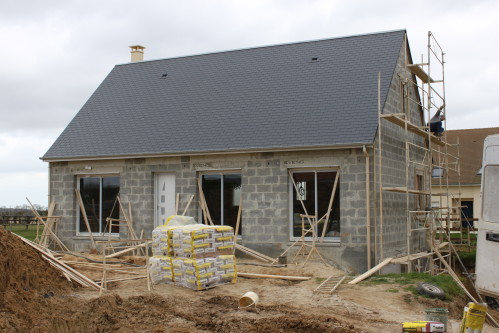 Ravalement de façade, enduit à Theil-sur-Vanne