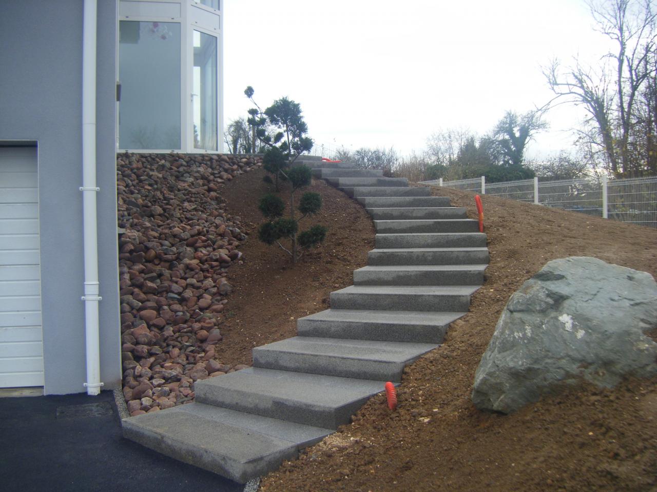 Création d'escalier en béton à Beugnon